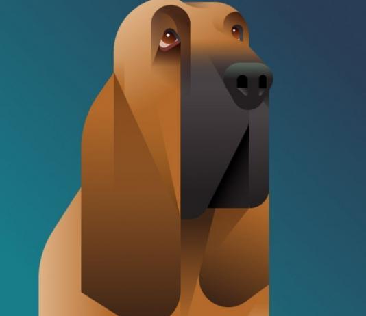 Dog Illustration by César Santillán / 8589