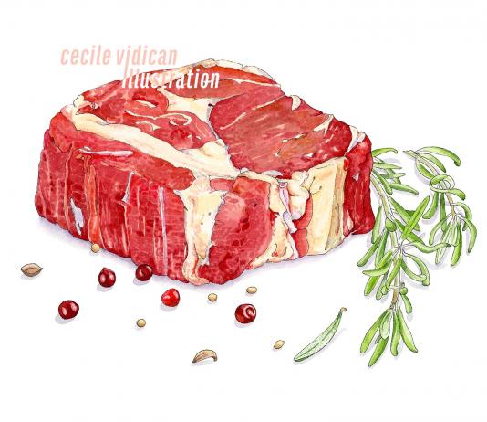 Food Illustration by Cecile Vidican / 14594