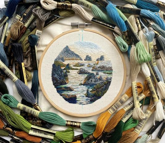 Embroidery Art by Cassandra Dias / Artist 15351
