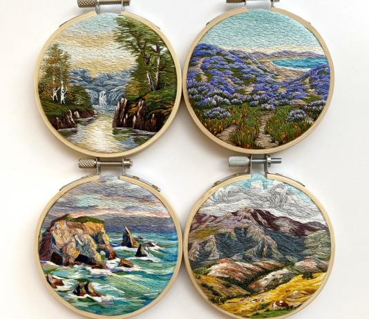 Embroidery Art by Cassandra Dias / Artist 15354