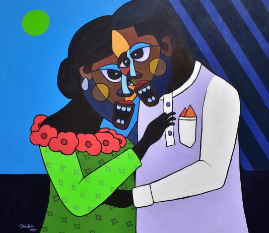 Cubism Painting by Olalekan Odunbori / 15682