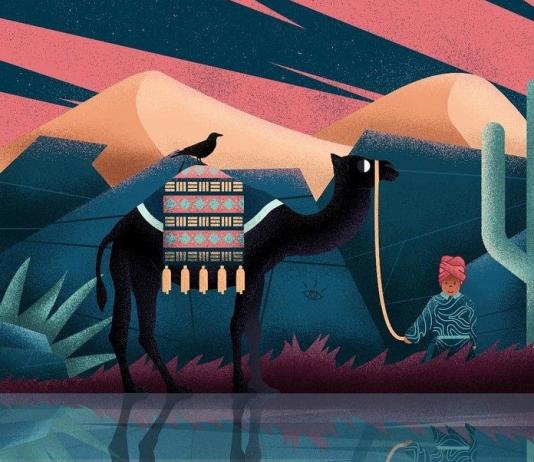 Camel Illustration by Adrian Balastegui / Artist 11324